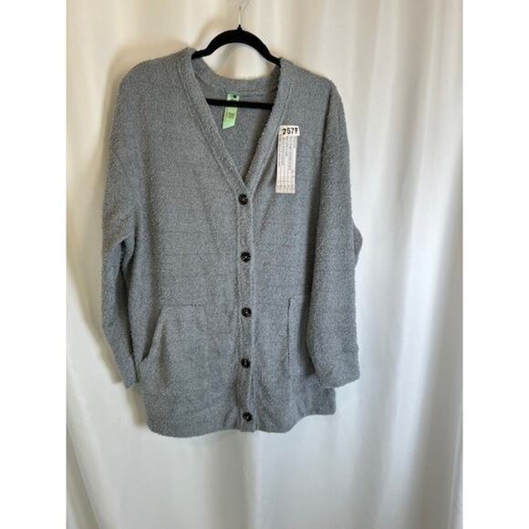 Honeydew Intimates Gray Morning Bliss Cardigan, Medium - Picture 1 of 7